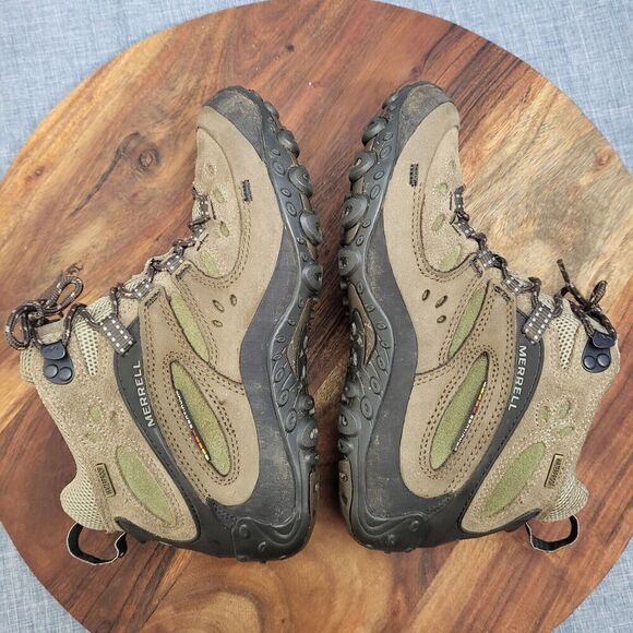 Merrell Chameleon Arc Mid Waterproof Canteen Trail Hiking Boots Taupe Womens 7.5 - Picture 4 of 9